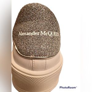 Authentic Alexander McQueen low platform sneakers.